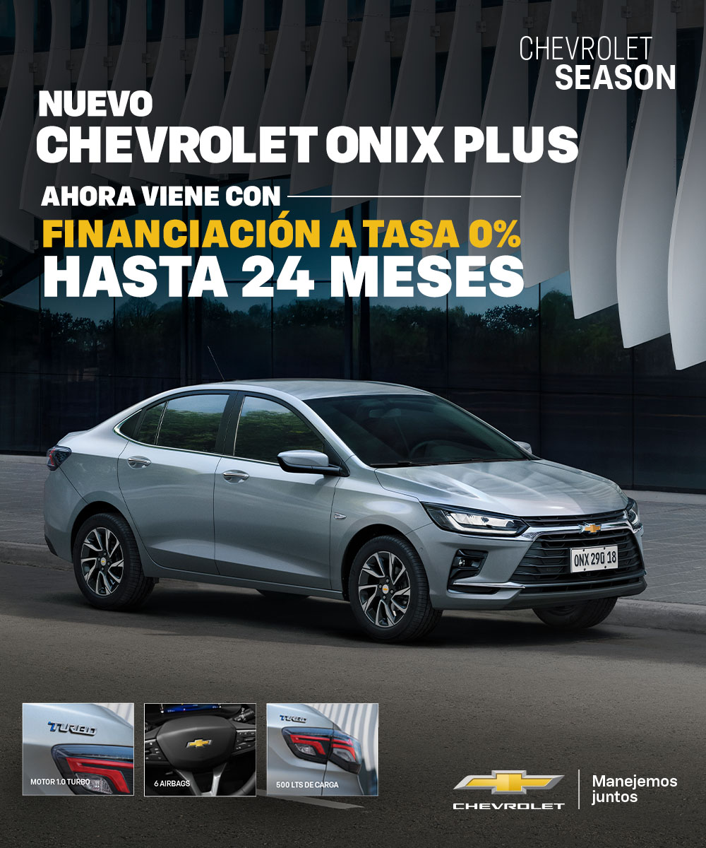 Onix Plus, sedán elegante ideal para la ciudad.